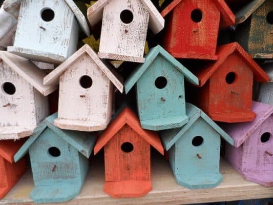 Vintage bird houses