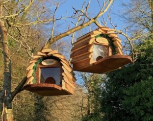 keep squirrels occupied and avoid stealing food for bird feeder