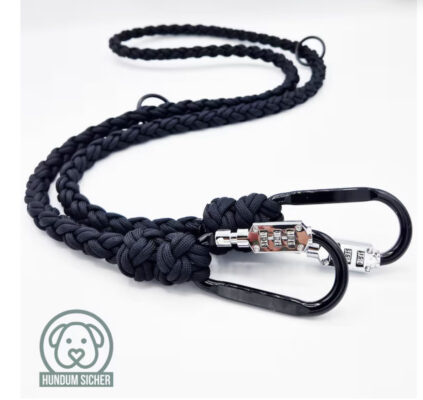paracord anti cut stainless steel cable dog lead