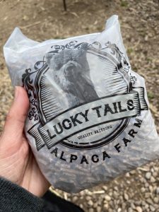 animal farm food from Lucky Tails Alpaca Farm