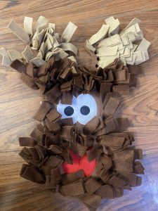 make your own Christmas snuffle mat. This mat is from QD